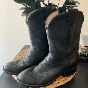 Vintage Olathe Cowboy Black Boots